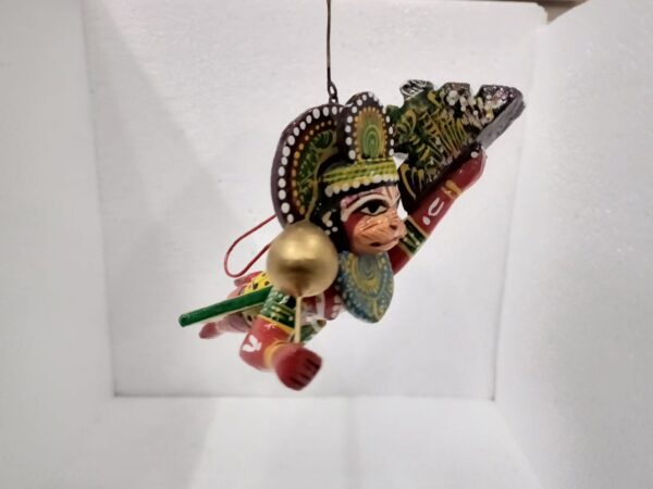 Wooden Lacquered Veer Hanuman - Image 4