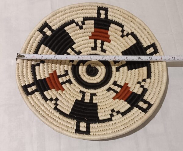 Brown Black - Sabai Art Handwoven Wall Decor - Set of three (12", 10", 8") - Image 3