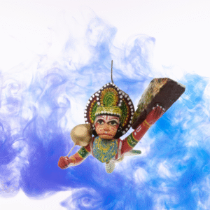 Wooden Lacquered Veer Hanuman