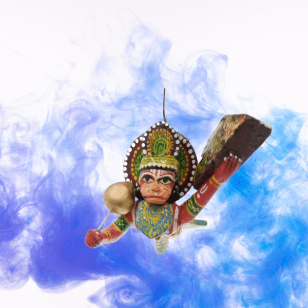 Wooden Lacquered Veer Hanuman
