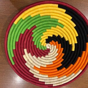 Multi- Sabai Art Handwoven Wall Decor - Set of three (12", 10", 8")