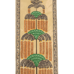 Tree of Life #6 - Pattachitra Art - Tussore Silk Painting - 6*16 inch - In Silk Cloth - Unframed