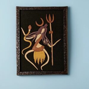 Cosmic Dance by Lord Shiva Wooden In-Lay Artwork (6"*12")