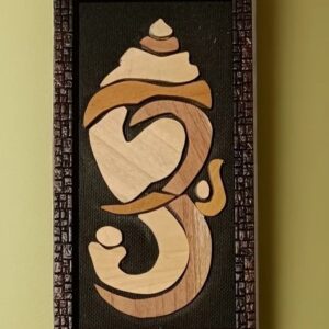 Ganpati Wooden In-Lay Wall Decor (6"*12")