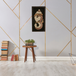 Ganpati Wooden In-Lay Wall Decor (6"*12")