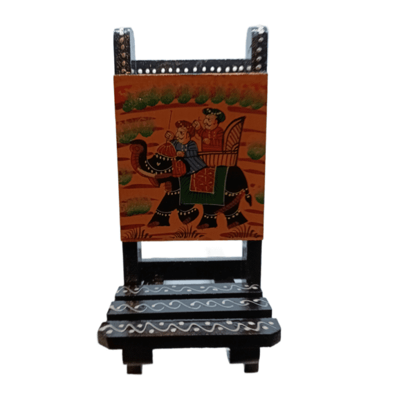 Folding Mobile Stand - Wooden Painted - 9" length, 5" width - Image 2
