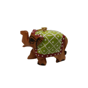 Elephant - Wooden Key Chain - Assorted (2" height)