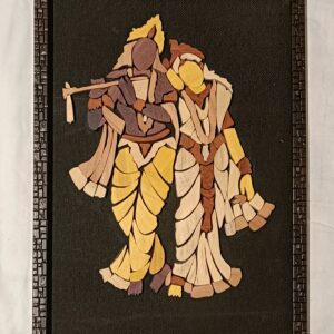 Radha Krishna Wooden In-Lay Wall Decor (11"*15")
