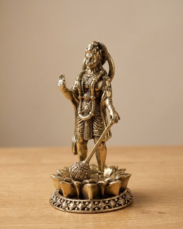 Hanuman Ji Standing - Brass - (4inch approx)