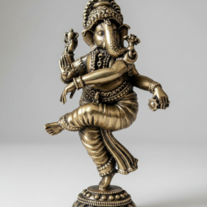 Ganpati ji Idol – dancing Pose - Brass (4 Inch, approx 132 gms)