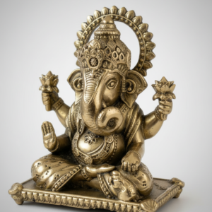 Dagrusheth Ganpati in Sitting - Brass - (2inch, 60 gms)
