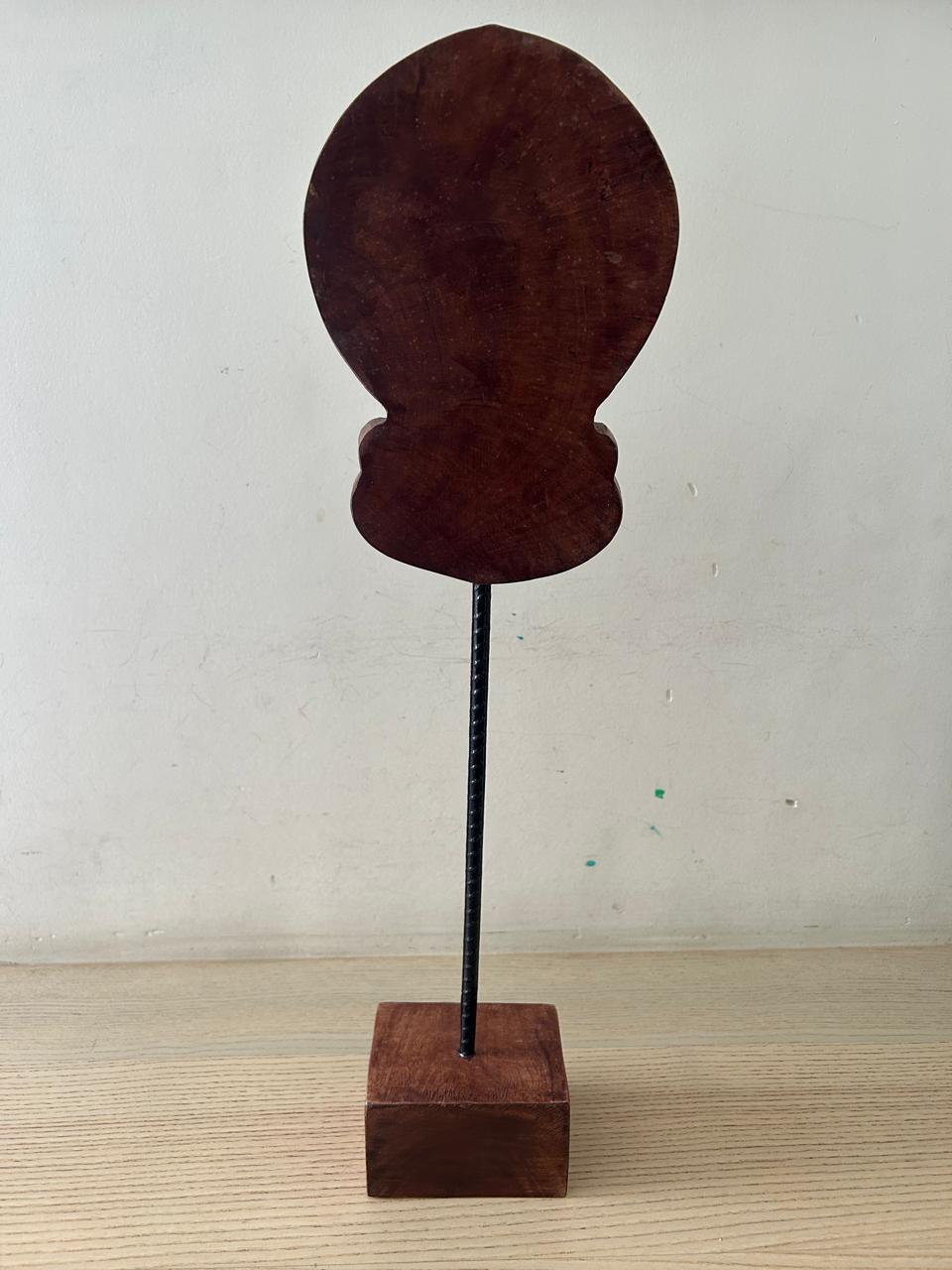 Kuchipudi Wooden Block Table Décor – Approx. 14 Inch - Image 4