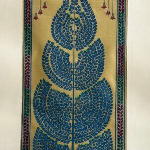 Tree of Life #37 - Pattachitra Art - Tussore Silk Painting - 6*16 inch - In Silk Cloth - Unframed
