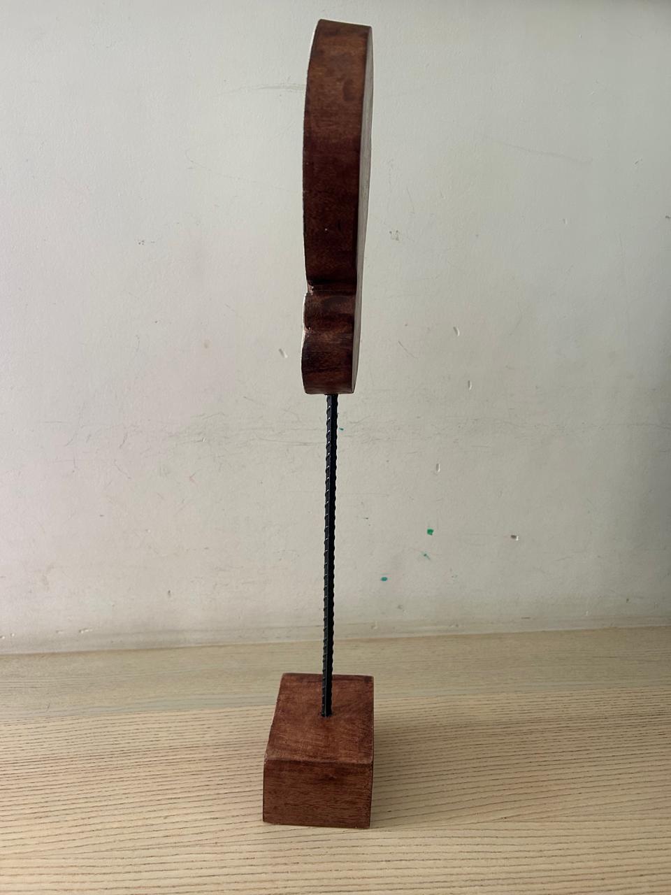 Kuchipudi Wooden Block Table Décor – Approx. 14 Inch - Image 3