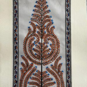 Tree of Life #26 - Pattachitra Art - Tussore Silk Painting - 6*16 inch - In Silk Cloth - Unframed