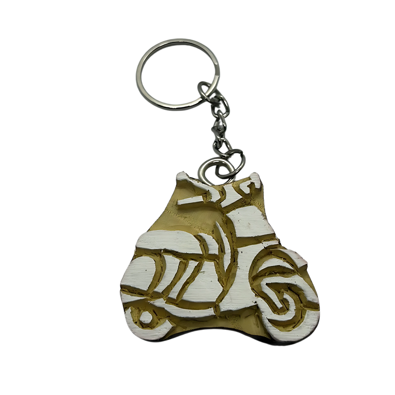 Scooter - Wooden Block Key Chain