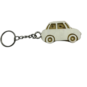 Car - Wooden Block Key Chain
