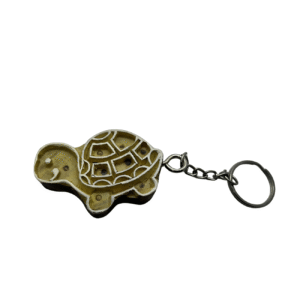 Tortoise - Wooden Block Key Chain