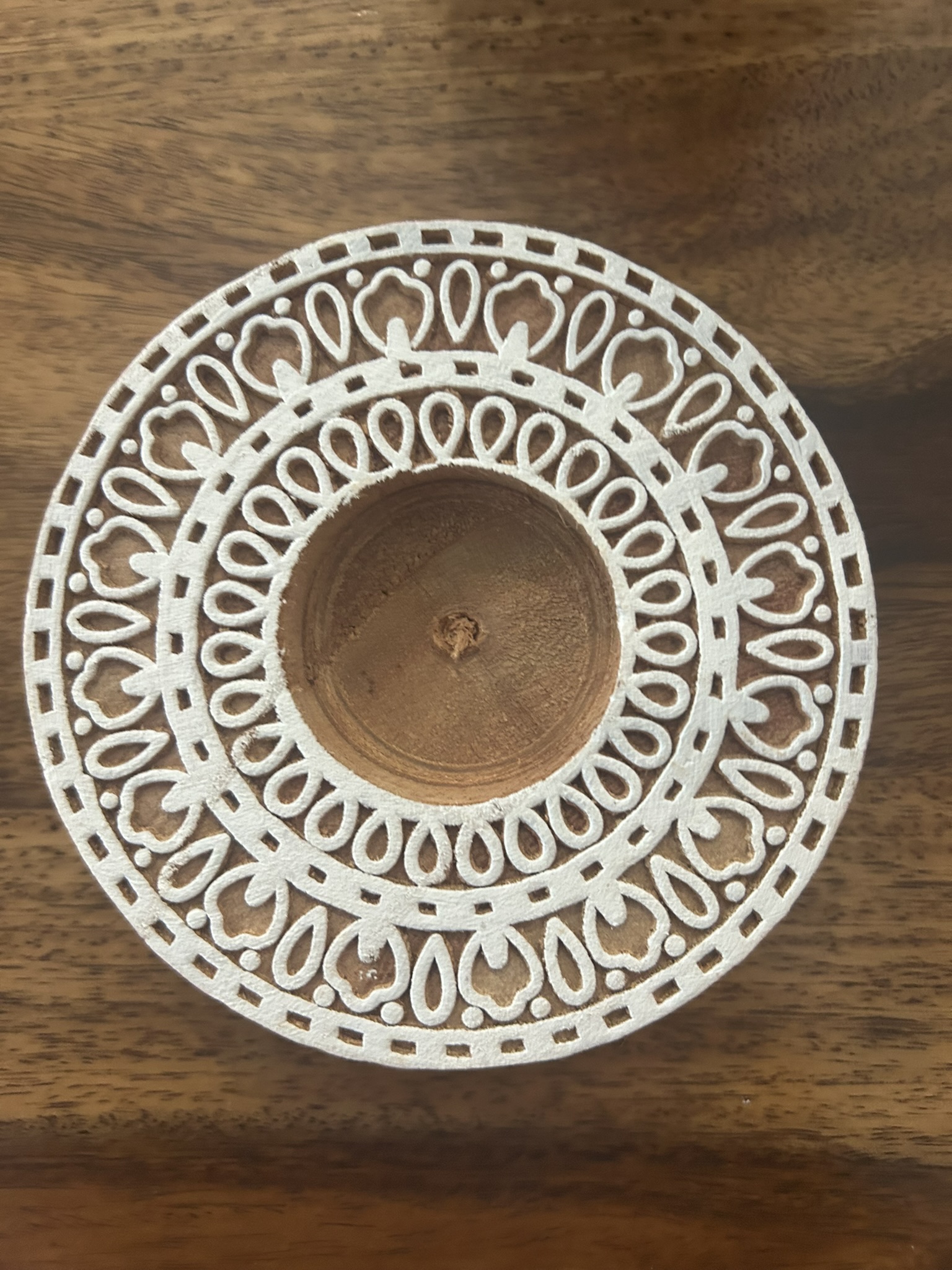 Round #2 - Wooden Block T-Light Candle Holders - Set of 2 - Image 7