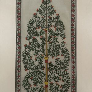 Tree of Life #21 - Pattachitra Art - Tussore Silk Painting - 6*16 inch - In Silk Cloth - Unframed