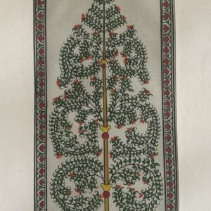 Tree of Life #22 - Pattachitra Art - Tussore Silk Painting - 6*16 inch - In Silk Cloth - Unframed