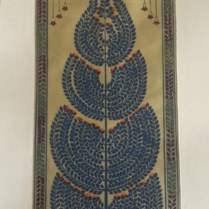 Tree of Life #20 - Pattachitra Art - Tussore Silk Painting - 6*16 inch - In Silk Cloth - Unframed