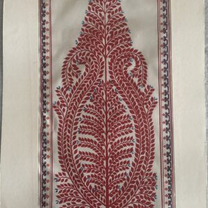 Tree of Life #17 - Pattachitra Art - Tussore Silk Painting - 6*16 inch - In Silk Cloth - Unframed