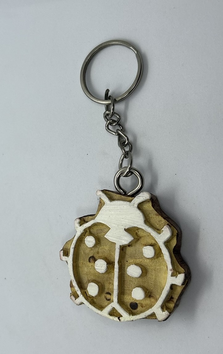 Bug - Wooden Block Key Chain - Image 3