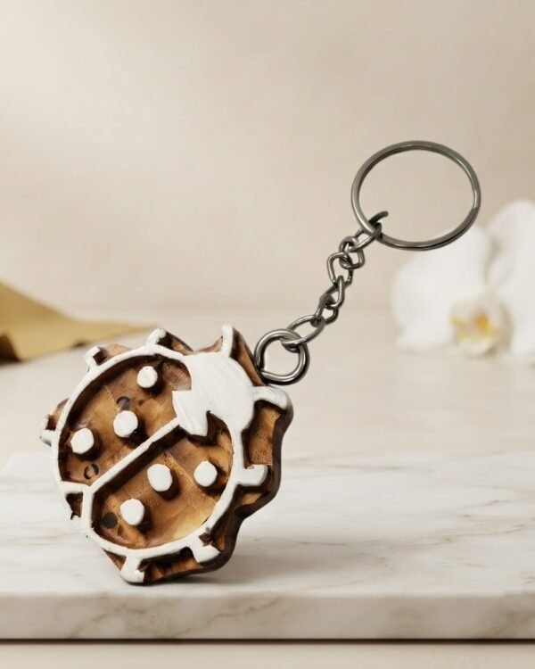Bug - Wooden Block Key Chain
