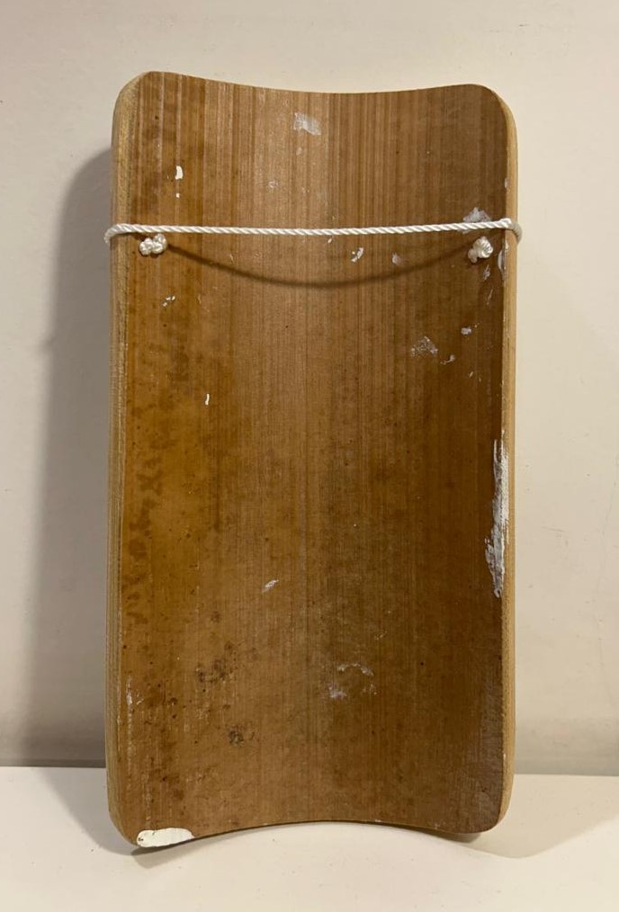 Abstract Painting #1 – Hand-Painted on Bamboo (7 Inches Height) - Image 2