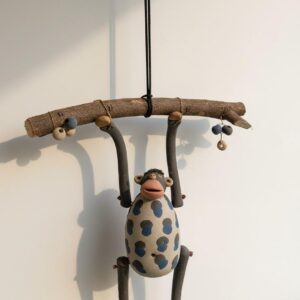 Among the Branches - Nerikomi Hanging Monkey