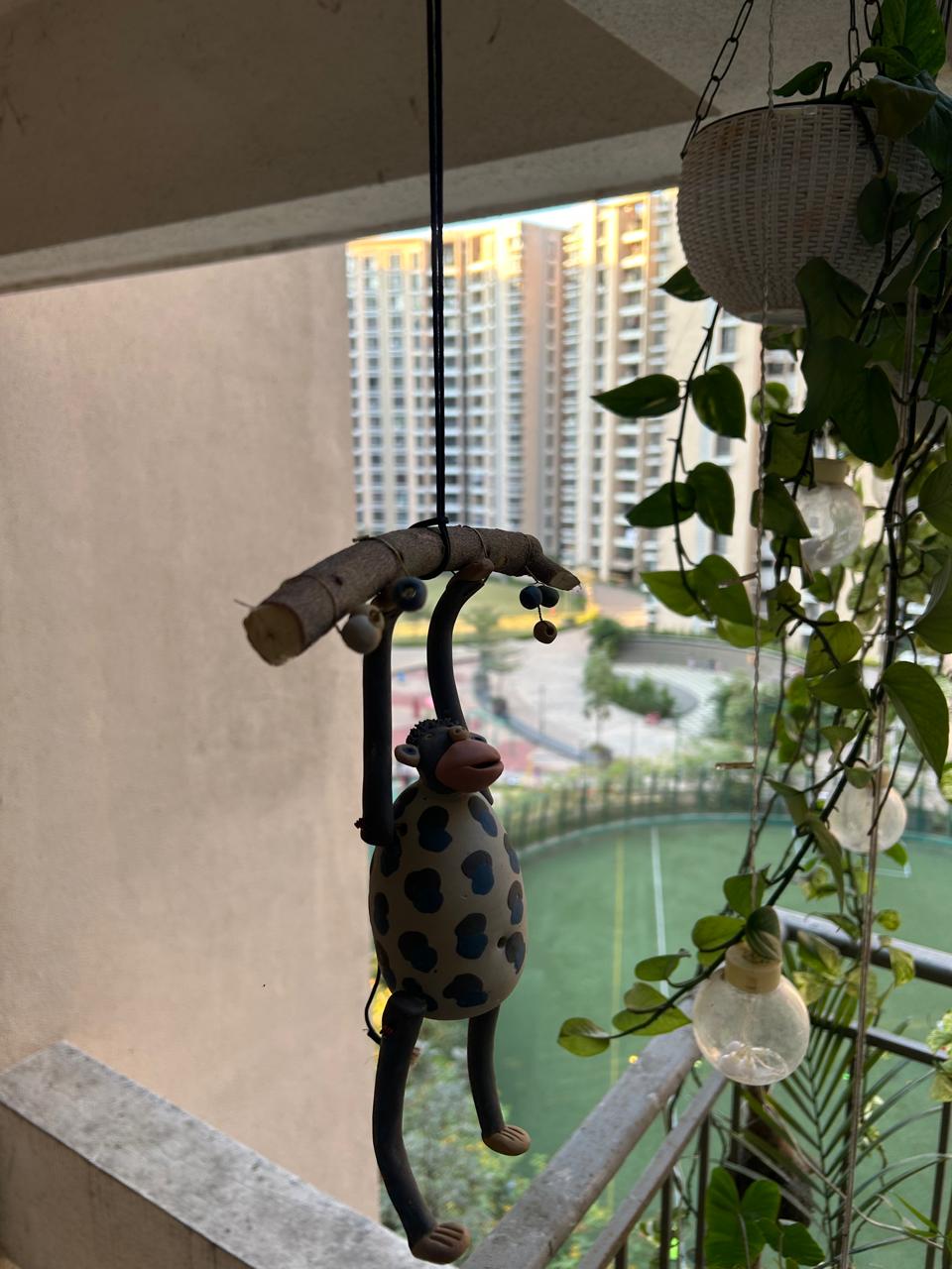 Among the Branches - Nerikomi Hanging Monkey - Image 2