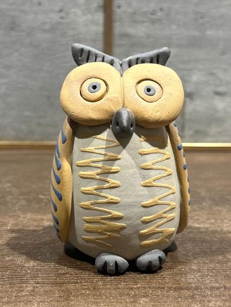 Wise Whispers - Nerikomi Owl Show Piece