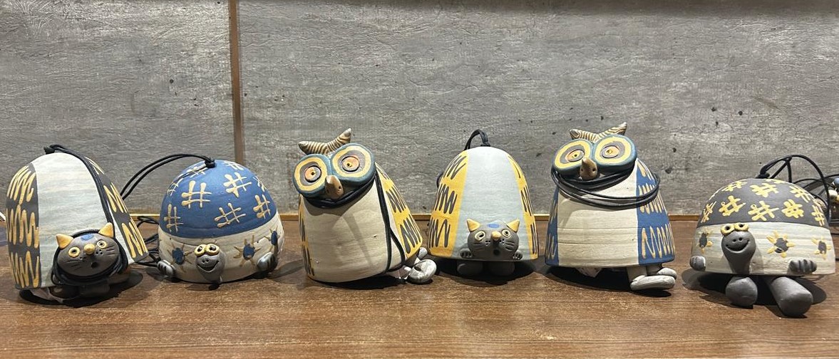 Whispering Cat - Nerikomi Hanging Bell - Image 6