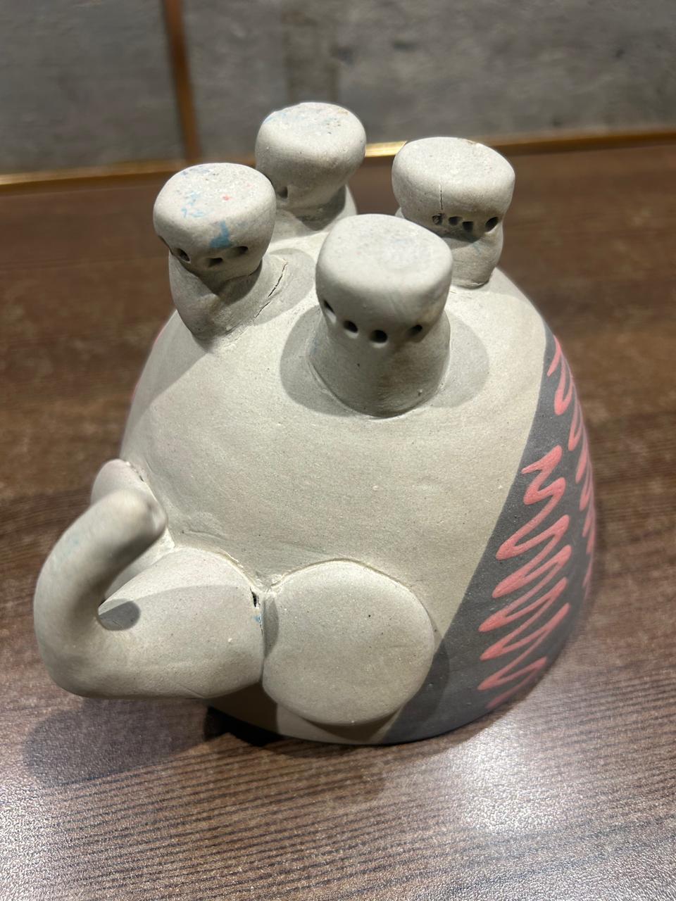 Tranquil Majesty - Nerikomi Elephant Planter - Image 2