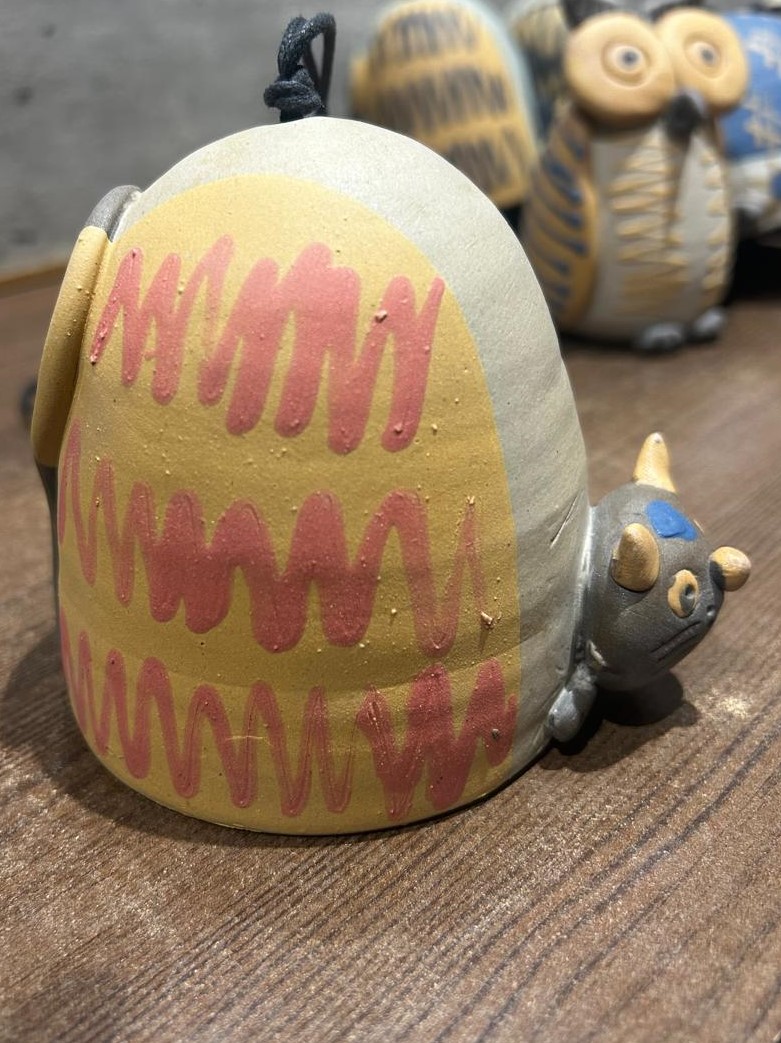 Whispering Cat - Nerikomi Hanging Bell - Image 4