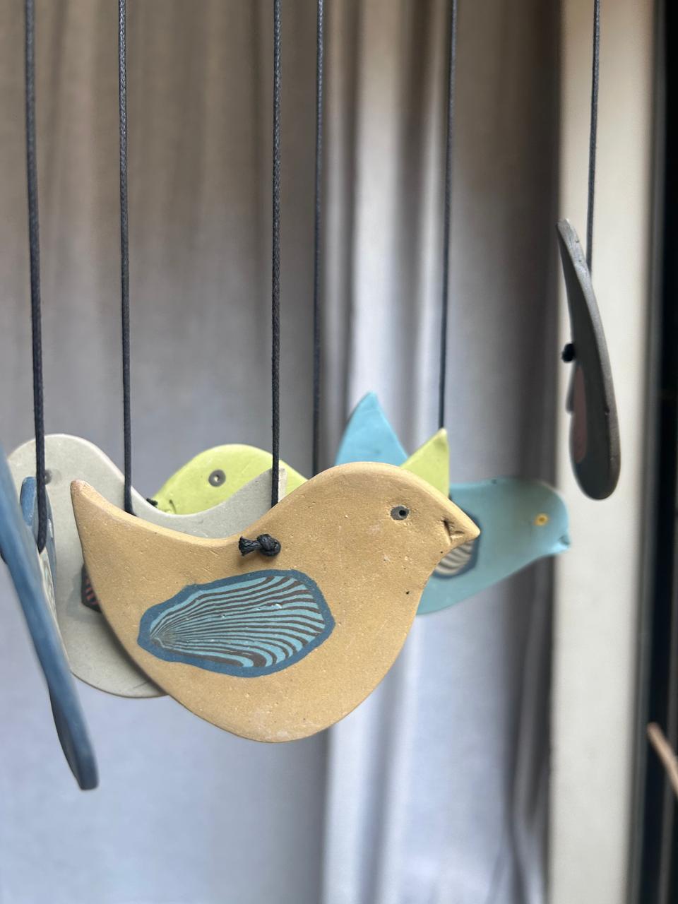 Ten Chirps - Nerikomi Bird Wind Chime