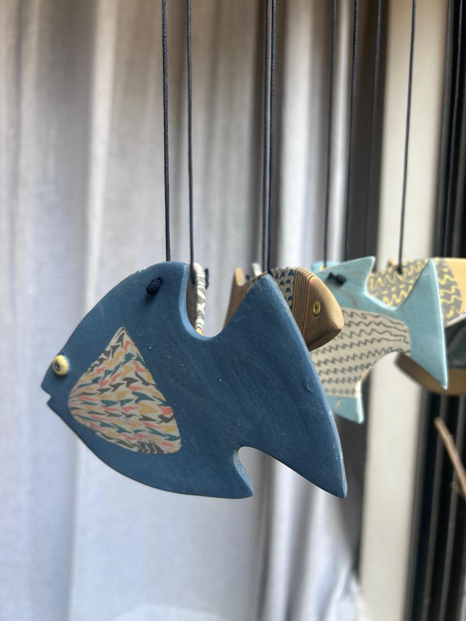 Ten Currents - Nerikomi Fish Wind Chime