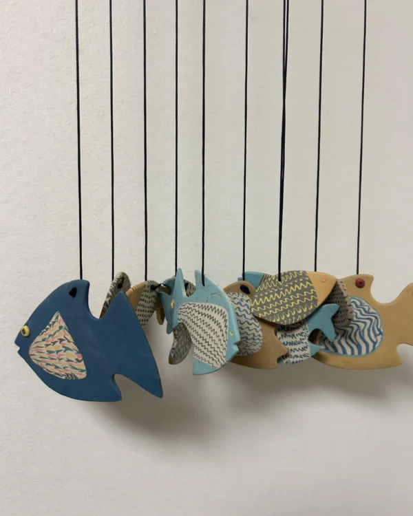Ten Currents - Nerikomi Fish Wind Chime
