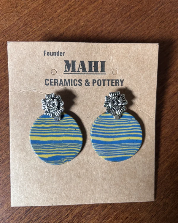 #8 Earrings - Nerikomi Art