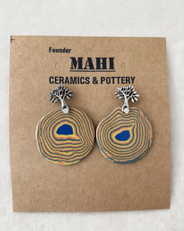 #7 Earrings - Nerikomi Art