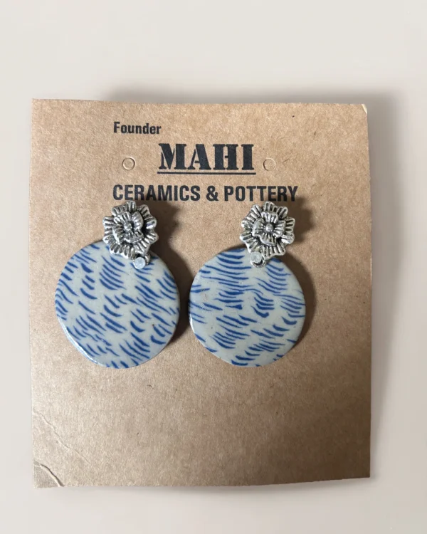 #6 Earrings - Nerikomi Art