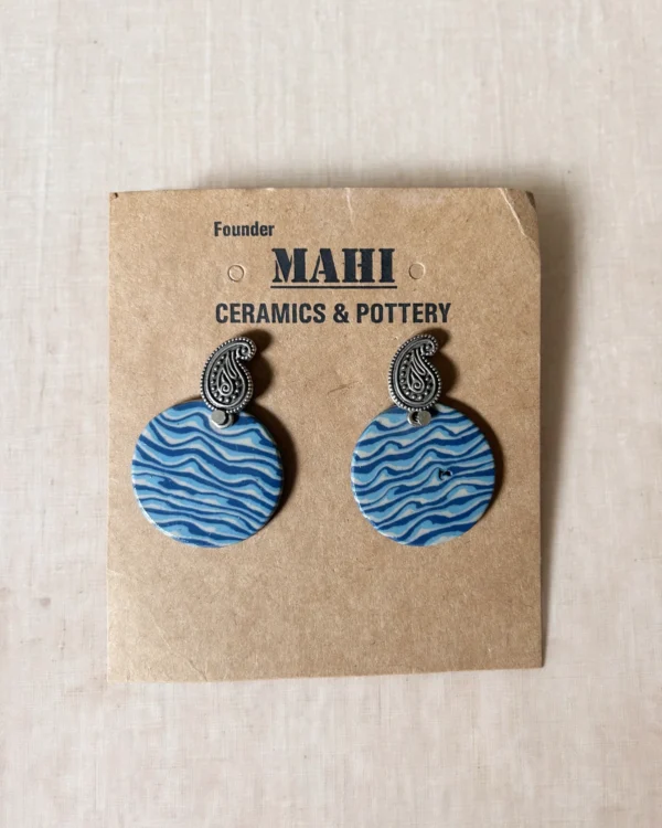 #5 Earrings - Nerikomi Art