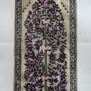 Tree of Life #3 - Pattachitra Art - Tussore Silk Painting - 6*16 inch - In Silk Cloth - Unframed