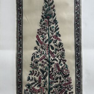 Tree of Life #41 - Pattachitra Art - Tussore Silk Painting - 6*16 inch - In Silk Cloth - Unframed