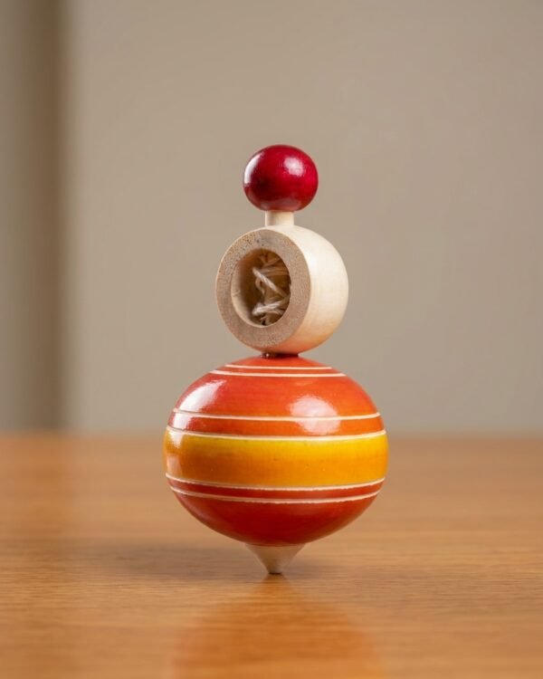 Chinnapatna Toy Top 4 - wooden - Assorted colour