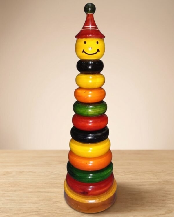 Chinnapatna Toy Colourful Abacus - 1 Head counting 1 to 10 - wooden (height - 12 inch)