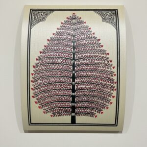 Tree of Life - Pattachitra Art - Tussore Silk Painting - 6*8 inch - In Silk Cloth - Unframed