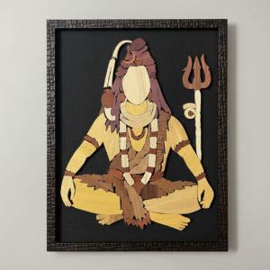 Shankar Bhagwan - Wooden Inlay Painting (12"*14")