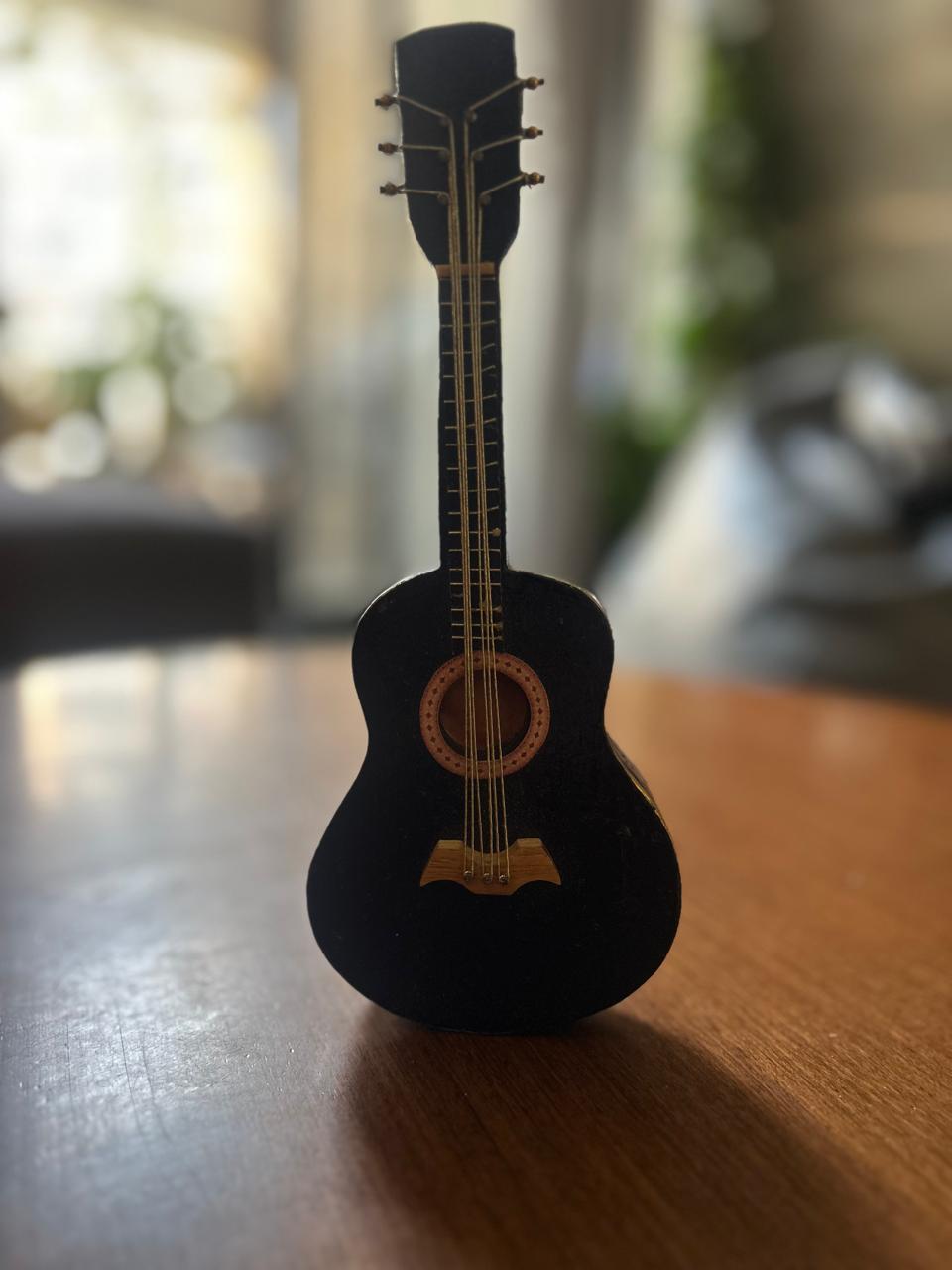 Handcrafted Miniature Guitar (9-Inch) - Image 2